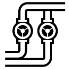 Pipeline piping components icon